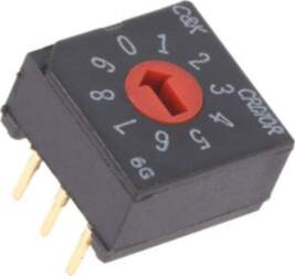 C&K Encoding switch; DEC/BCD; Pos: 10