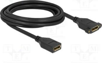 Cable; DisplayPort socket,both sides; DisplayPort