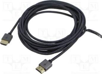 Cable; HDMI plug,both sides; PVC