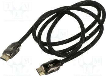 Cable; HDMI plug,both sides; textile