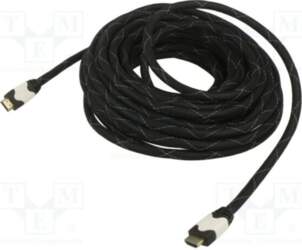 Cable; HDMI plug,both sides; textile