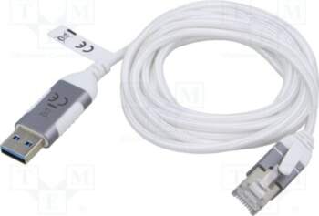 Cable; slim,USB 3.0; RJ45