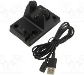 Charger: charging station; for flashlight; ABS