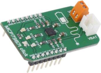 Click board; prototype board; Comp: MCP73871