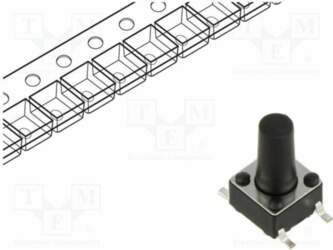 CONNFLY Microswitch TACT; SPST; Pos: 2
