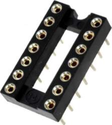 CONNFLY Socket: integrated circuits; DIP14; Pitch:
