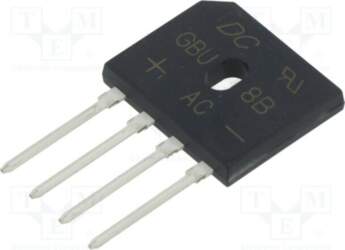 DC COMPONENTS Bridge rectifier: single-phase; Urmax: