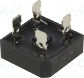 DC COMPONENTS Bridge rectifier: single-phase; Urmax: