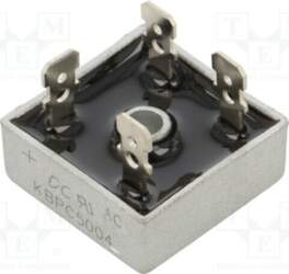 DC COMPONENTS Bridge rectifier: single-phase; Urmax: