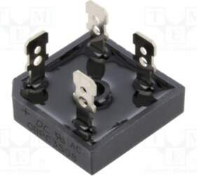 DC COMPONENTS Bridge rectifier: single-phase; Urmax: