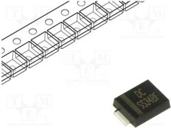 DC COMPONENTS Diode: Schottky rectifying; SMB