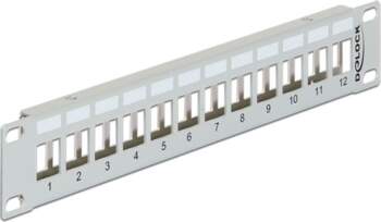 Delock 10" Keystone Patch Panel 12