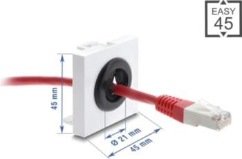 Delock Easy 45 Cable Bushing round