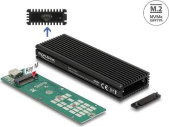 Delock External USB Type-C™ Combo Enclosure