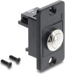Delock Panel Mount Push-button black |