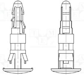 DREMEC Assembly stud; polyamide 66; L: