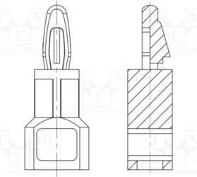 DREMEC Assembly stud; polyamide 66; L: