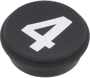 EAO Button; round; Ø21mm; black; Button