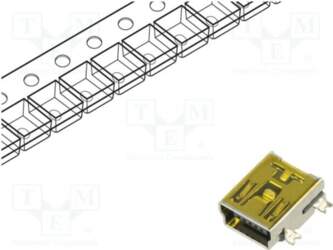 ECE Connector: USB B mini; socket