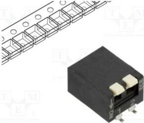 ECE Switch: DIP-SWITCH; Poles number: 2
