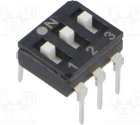 ECE Switch: DIP-SWITCH; Poles number: 3