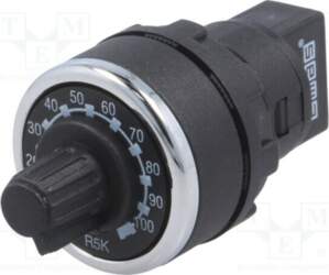 EMAS Potentiometer; 22mm; IP65; Potentiometer: single