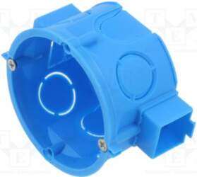 Enclosure: junction box; Ø: 65mm; plaster