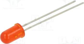 EVERLIGHT LED; red; 5mm; 250mcd; 40°