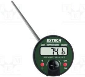 EXTECH Meter: temperature; digital; LCD; 3