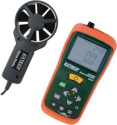 EXTECH Thermoanemometer; LCD; Velocity measuring range: