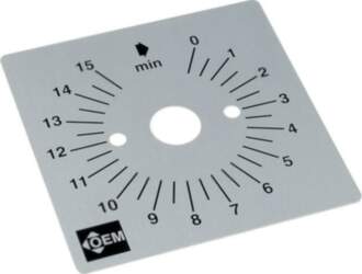 FAUCIGNY INSTRUMENTS Scale for mechanical timer