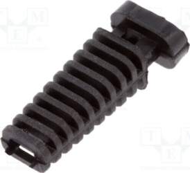 FIX&FASTEN Strain relief; elastomer; black; Panel