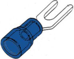 FORKED SPADE BLUE 4.3mm |