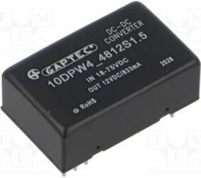 GAPTEC Electronic Converter: DC/DC; 10W; Uin: