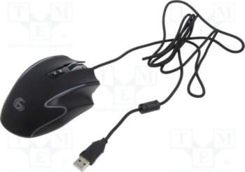 GEMBIRD Mouse; black; USB A; optical