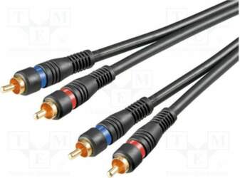GOOBAY Cable; RCA plug x2,both