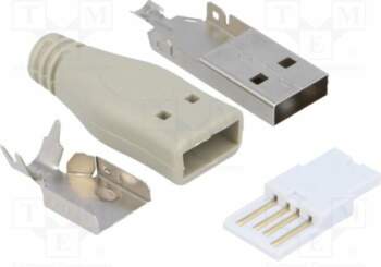 GOOBAY Connector: USB A; plug; for