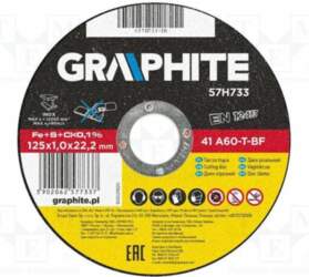 GRAPHITE Cutting wheel; Ø: 125mm; Disc
