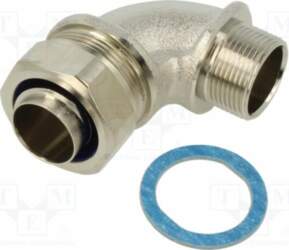 HELLERMANNTYTON 90° angled connector; Thread: metric