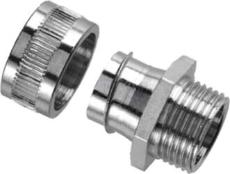 HELLERMANNTYTON Straight terminal connector; Thread: metric