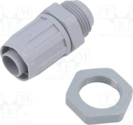 HELLERMANNTYTON Straight terminal connector; Thread: metric