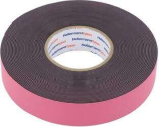 HELLERMANNTYTON Tape: self-amalgamating; black; 19mm; L: