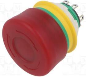 IDEC Switch: emergency stop; 16mm; Stabl