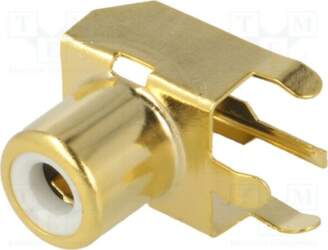 KEYSTONE Connector: RCA; socket; female; angled
