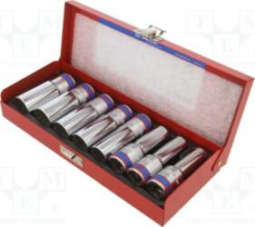 KING TONY Socket: 12-angles-set; socket spanner
