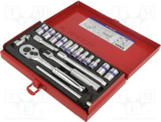 KING TONY Wrench-set; 6-angles,8-angles,socket