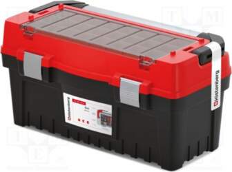 KISTENBERG Chest; tool case; black-red; polymer