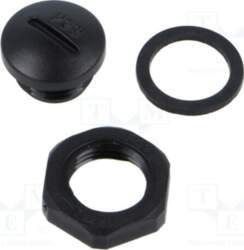KRADEX Stopper; PG9; polyamide; black; ZCG