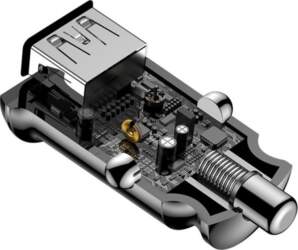 Ład sam. Baseus 15,5W 2xUSB