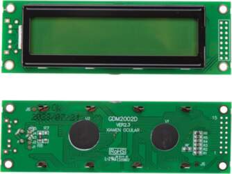 LCD 20 x 2 BOTTOM VIEW